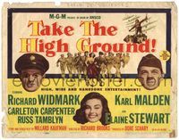 5f279 TAKE THE HIGH GROUND TC '53 Korean War soldiers Richard Widmark & Karl Malden, Elaine Stewart
