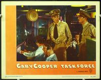 5f906 TASK FORCE LC #7 '49 close up of Gary Cooper in command center of a submarine!