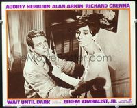 5f961 WAIT UNTIL DARK LC#6 '67 blind Audrey Hepburn, terrorized by a burglar & w/Richard Crenna!