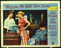 5f963 WALKING MY BABY BACK HOME LC#6 '53 wacky Donald O'Connor & sexy Janet Leigh w/Buddy Hackett!