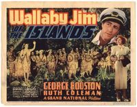 5f301 WALLABY JIM OF THE ISLANDS TC '37 George Houston & Ruth Coleman with many native islanders!
