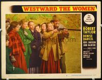 5f968 WESTWARD THE WOMEN LC#3 '51 Robert Taylor teaches mail-order brides to defend themselves!