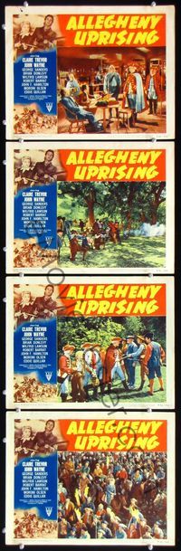 5g009 ALLEGHENY UPRISING 4 LCs R52 John Wayne, Claire Trevor