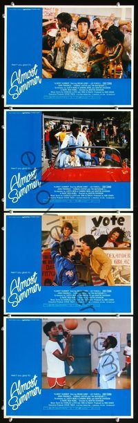 5g010 ALMOST SUMMER 4 LCs '78 Bruno Kirby, Tim Matheson, high school cheerleader sex!