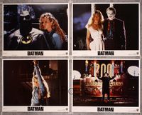 5g021 BATMAN 4 LCs '89 Jack Nicholson & super sexy Kim Basinger, directed by Tim Burton!