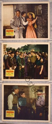 5g378 BELLE STARR 3 LCs '41 Gene Tierney in the title role as bandit queen, Randolph Scott!