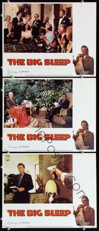 5g387 BIG SLEEP 3 LCs '78 Robert Mitchum, Jimmy Stewart & Candy Clark!