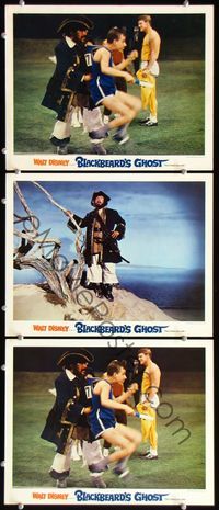 5g393 BLACKBEARD'S GHOST 3 LCs '68 Walt Disney, wacky invisible pirate Peter Ustinov!