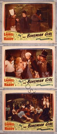 5g399 BOHEMIAN GIRL 3 LCs R47 Stan Laurel & Oliver Hardy as gypsies!