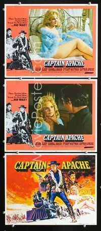 5g424 CAPTAIN APACHE 3 LCs '71 Lee Van Cleef & very sexy Carroll Baker in nightie!