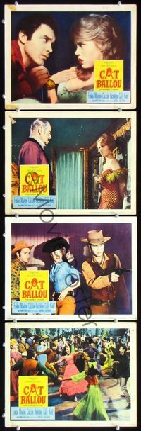 5g050 CAT BALLOU 4 LCs '65 images of classic sexy cowgirl Jane Fonda!