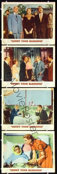 5g058 COUNT YOUR BLESSINGS 4 LCs '59 Deborah Kerr, Rossano Brazzi & Maurice Chevalier in Paris!