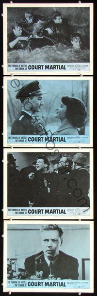 5g060 COURT MARTIAL 4 LCs '62 Kriegsgericht, World War II, Karlheinz Bohm!