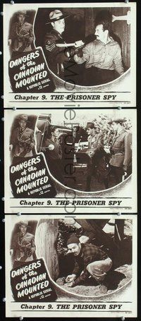 5g467 DANGERS OF THE CANADIAN MOUNTED 3 Chap 9 LCs '48 serial, The Prisoner Spy, Jim Bannon!
