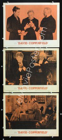 5g471 DAVID COPPERFIELD 3 LCs R62 Lionel Barrymore, Freddie Bartholomew, W.C. Fields, classic!