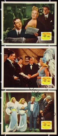 5g489 DOLLY SISTERS 3 LCs '45 sexy entertainers Betty Grable & June Haver, John Payne!