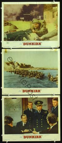 5g501 DUNKIRK 3 LCs '58 World War II, thousands of soldiers fleeing into sea!