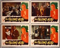 5g092 FALCON'S ALIBI 4 LCs '46 detective Tom Conway as The Falcon, Rita Corday!