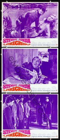 5g524 FIRECREEK 3 LCs '68 James Stewart & Henry Fonda meet in the heat of it all!