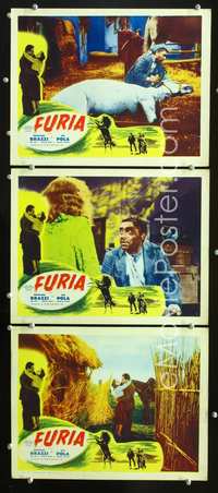 5g548 FURIA 3 LCs '48 Rossano Brazzi, Goffredo Alessandrini directed, Italian!