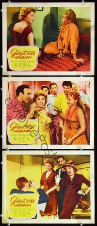 5g553 GIDGET GOES HAWAIIAN 3 LCs '61 images of pretty Deborah Walley in the title role!