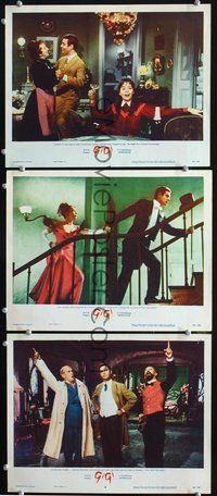 5g554 GIGI 3 LCs '58 Leslie Caron, Maurice Chevalier, Louis Jourdan & Hermione Gingold!