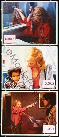 5g558 GLORIA 3 LCs '80 directed by John Cassavetes, three images of Gena Rowlands!