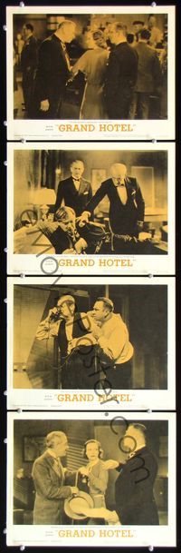 5g125 GRAND HOTEL 4 LCs R62 Greta Garbo, John Barrymore, Joan Crawford, Wallace Beery!