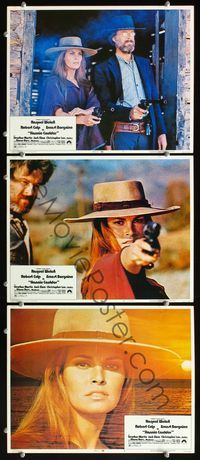 5g583 HANNIE CAULDER 3 LCs '72 sexiest gunslinger cowgirl Raquel Welch w/Robert Culp!
