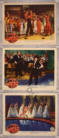5g594 HEAT'S ON 3 LCs '43 Xavier Cugat & His Orchestra, Mae West musical comedy!