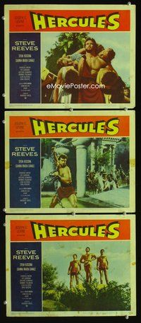 5g599 HERCULES 3 LCs '59 great images of the world's mightiest man Steve Reeves!