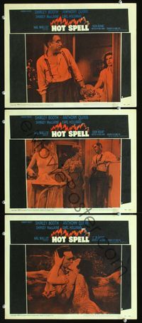 5g619 HOT SPELL 3 LCs '58 Anthony Quinn, Shirley MacLaine, Earl Holliman!