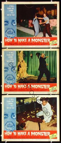 5g624 HOW TO MAKE A MONSTER 3 LCs '58 AIP, ghastly ghouls, it will scare the living yell out of you!