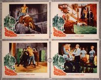 5g151 HUMAN DUPLICATORS 4 LCs '64 cool horror border art, monsters made to kill or love on command!