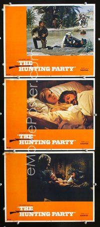 5g627 HUNTING PARTY 3 LCs '71 close-up of Oliver Reed & Candice Bergen in bed!