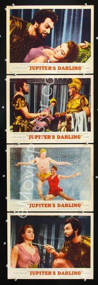 5g171 JUPITER'S DARLING 4 LCs '55 sexy Esther Williams & Howard Keel, George Sanders!