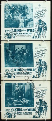 5g661 KING OF THE WILD 3 LCs R40s Richard Thorpe spine-tingling serial, Walter Miller!