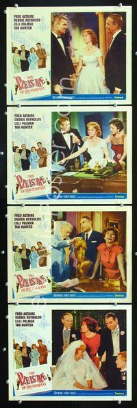 5g232 PLEASURE OF HIS COMPANY 4 LCs '61 Fred Astaire, Debbie Reynolds, Lilli Palmer, Tab Hunter!