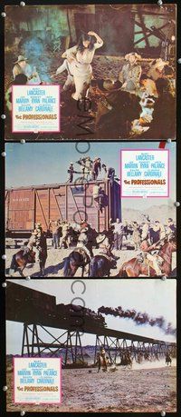 5g791 PROFESSIONALS 3 LCs '66 sexy Claudia Cardinale, images of trains!