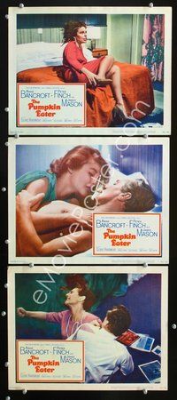 5g792 PUMPKIN EATER 3 LCs '64 three great images of sexy Anne Bancroft!