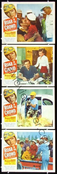 5g242 ROAR OF THE CROWD 4 LCs '53 Howard Duff, early car racing on thrill-scorched speedways!