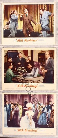 5g842 SILK STOCKINGS 3 LCs '57 Fred Astaire, Cyd Charisse, Janis Paige & Peter Lorre!
