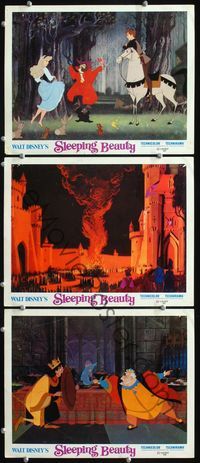 5g848 SLEEPING BEAUTY 3 LCs R70 Walt Disney cartoon fairy tale fantasy classic!