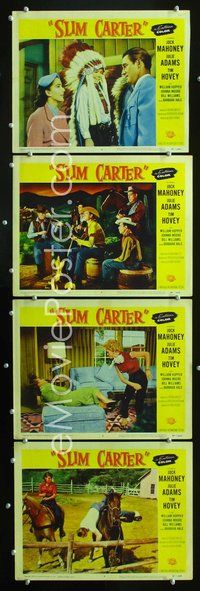 5g265 SLIM CARTER 4 LCs '57 modern day cowboy Jock Mahoney, Julie Adams, Tim Hovey!