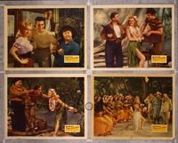 5g270 SONG OF THE ISLANDS 4 LCs '42 sexy tropical Betty Grable, Victor Mature!
