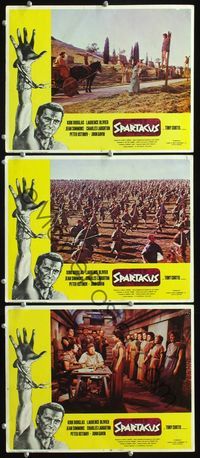 5g869 SPARTACUS 3 LCs R68 classic Stanley Kubrick & Kirk Douglas epic, Jean Simmons!
