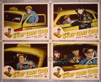 5g276 STOP THAT CAB 4 LCs '51 Sid Melton, Iris Adrian, Tom Neal in taxi comedy!