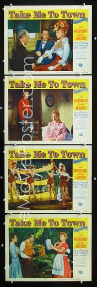 5g279 TAKE ME TO TOWN 4 LCs '53 the saga of sexy Ann Sheridan & the men she fooled, Sterling Hayden!