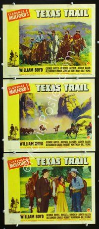 5g907 TEXAS TRAIL 3 LCs '37 William Boyd as Hopalong Cassidy, Gabby Hayes!