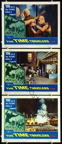 5g922 TIME TRAVELERS 3 LCs '64 AIP sci-fi thriller, beyond the crack in space and time!
